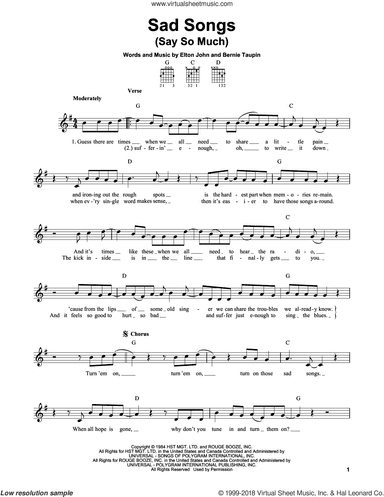 Sad Songs (Say So Much)