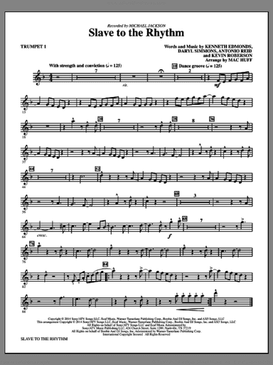 Slave To The Rhythm (complete set of parts)