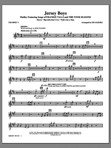 Jersey Boys (Medley), featuring songs of frankie valli and the four seasons
