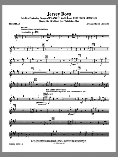 Jersey Boys (Medley), featuring songs of frankie valli and the four seasons