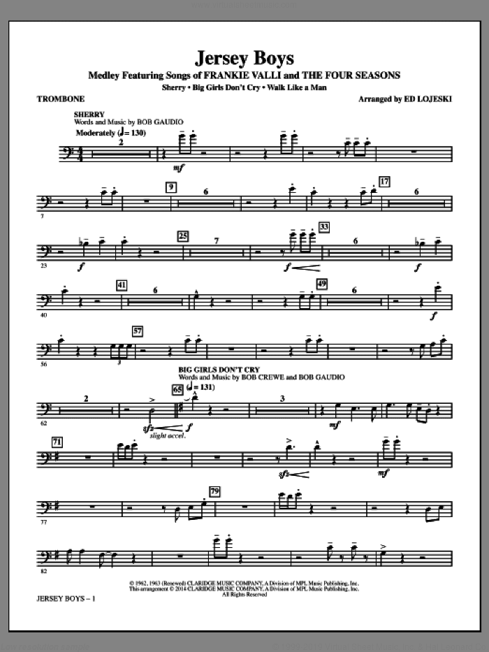 Jersey Boys (Medley), featuring songs of frankie valli and the four seasons