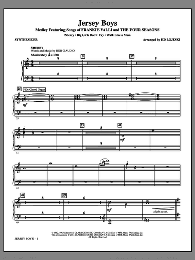 Jersey Boys (Medley), featuring songs of frankie valli and the four seasons