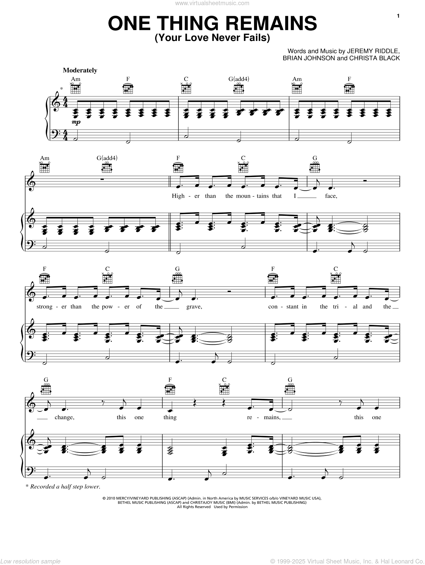 One Thing Remains (Your Love Never Fails)