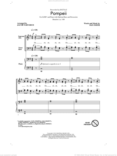 Pompeii (arr. Jacob Narverud)