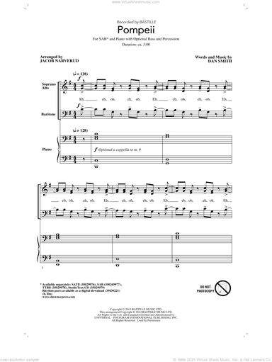 Pompeii (arr. Jacob Narverud)