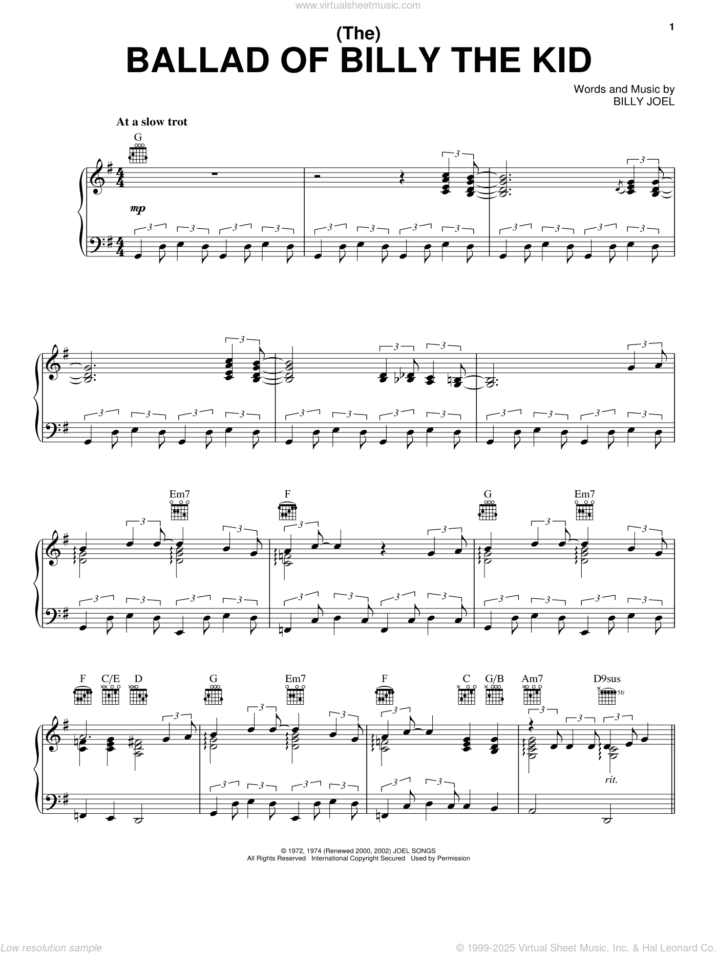(The) Ballad Of Billy The Kid