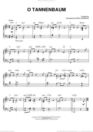 O Tannenbaum, (intermediate)