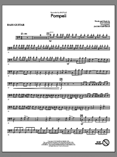 Pompeii (arr. Jacob Narverud) (complete set of parts)