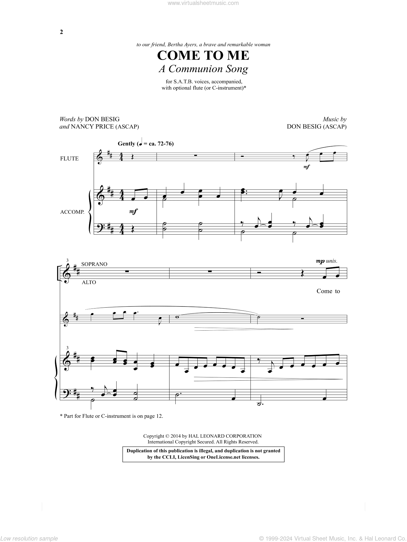 Come To Me (A Communion Song)