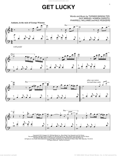 Get Lucky, (intermediate)