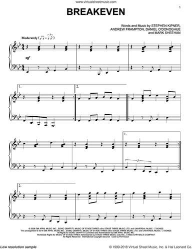 Breakeven, (intermediate)