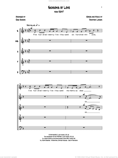 Seasons of Love (arr. Deke Sharon)
