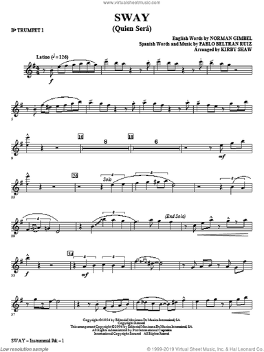 Sway (Quien Sera) (complete set of parts)