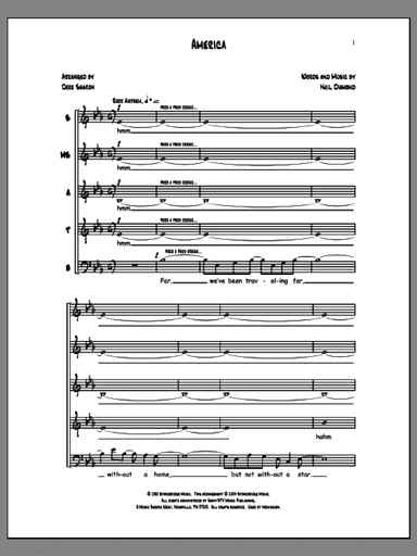 America (arr. Neil Diamond)