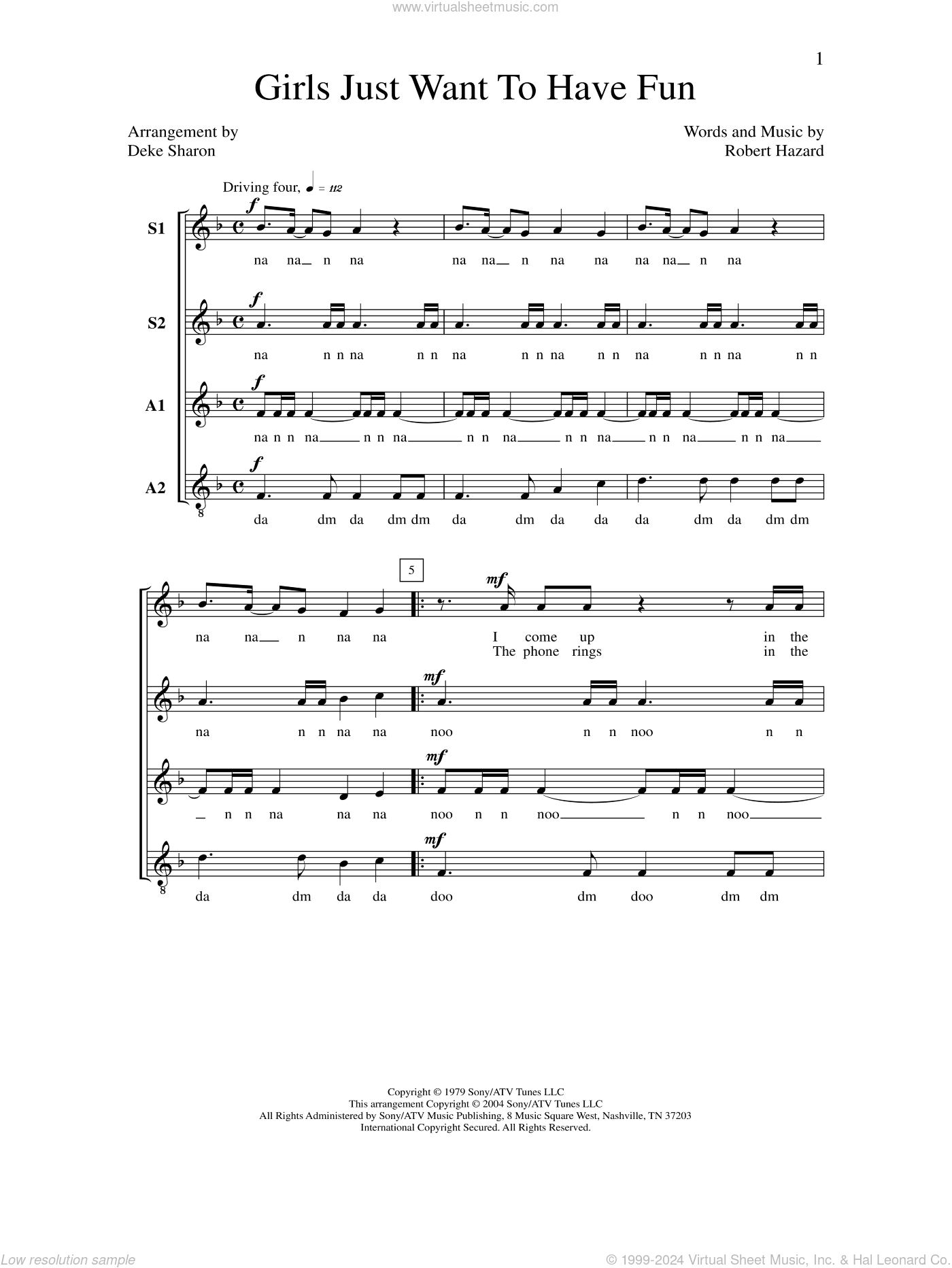 Girls Just Want to Have Fun (arr. Deke Sharon)