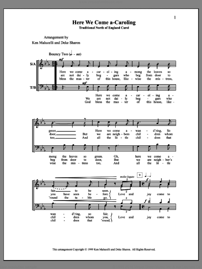 Here We Come A-Caroling