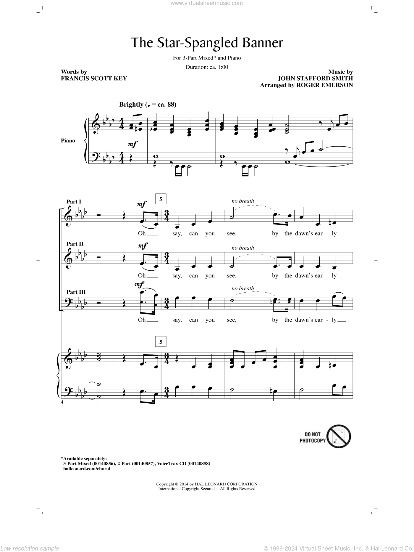 The Star Spangled Banner (arr. Roger Emerson)