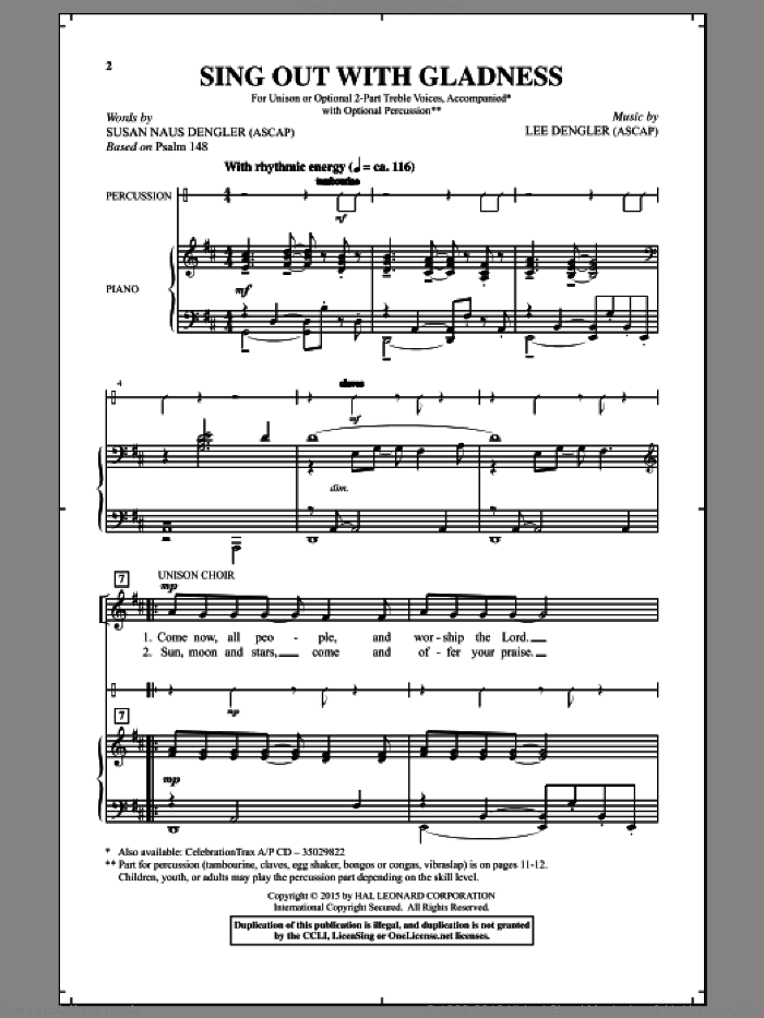 Sing Out With Gladness