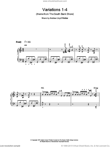 Variations 1-4 (theme from The South Bank Show)