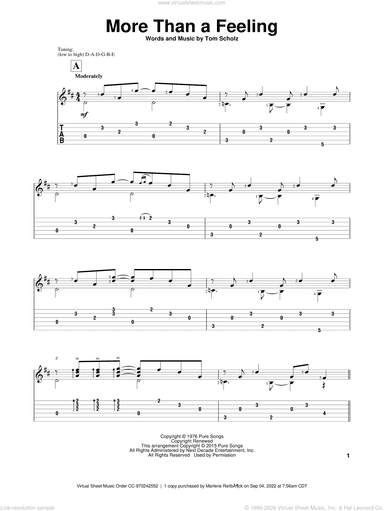 More Than A Feeling, (intermediate)