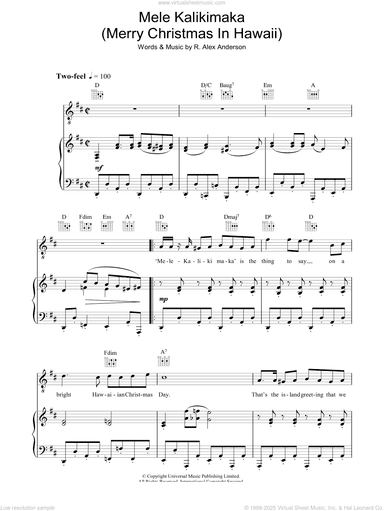 Mele Kalikimaka (Merry Christmas In Hawaii)