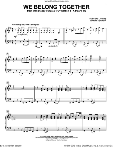 We Belong Together (from Toy Story 3), (intermediate)