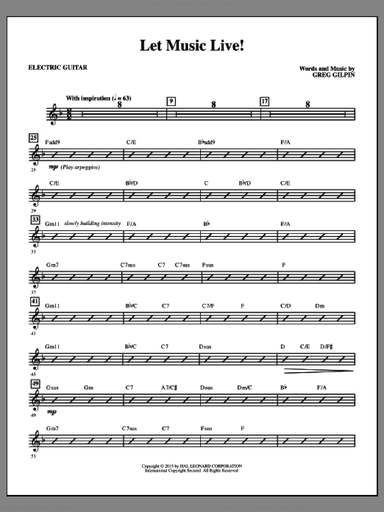 Let Music Live (complete set of parts)
