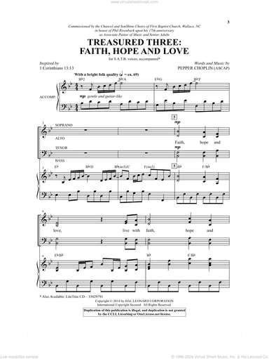 Treasured Three: Faith, Hope And Love