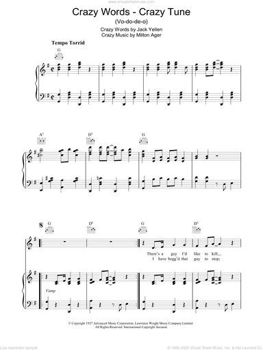 Crazy Words, Crazy Tune