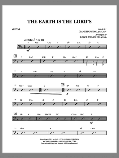The Earth Is the Lord's (complete set of parts)