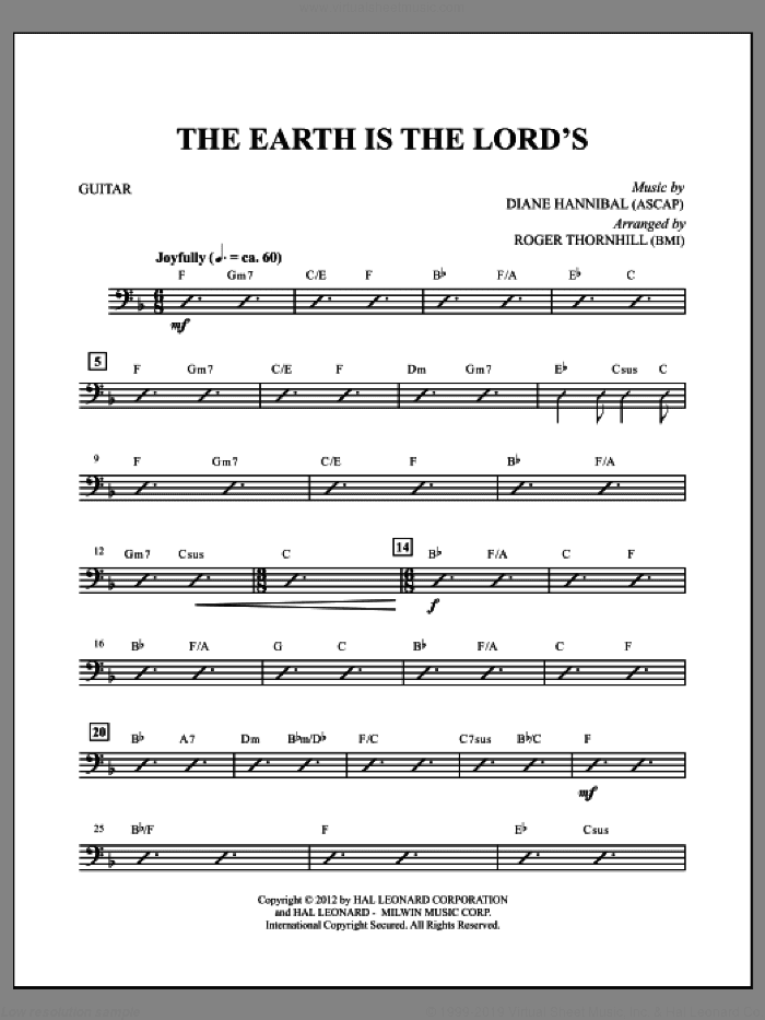 The Earth Is the Lord's (complete set of parts)
