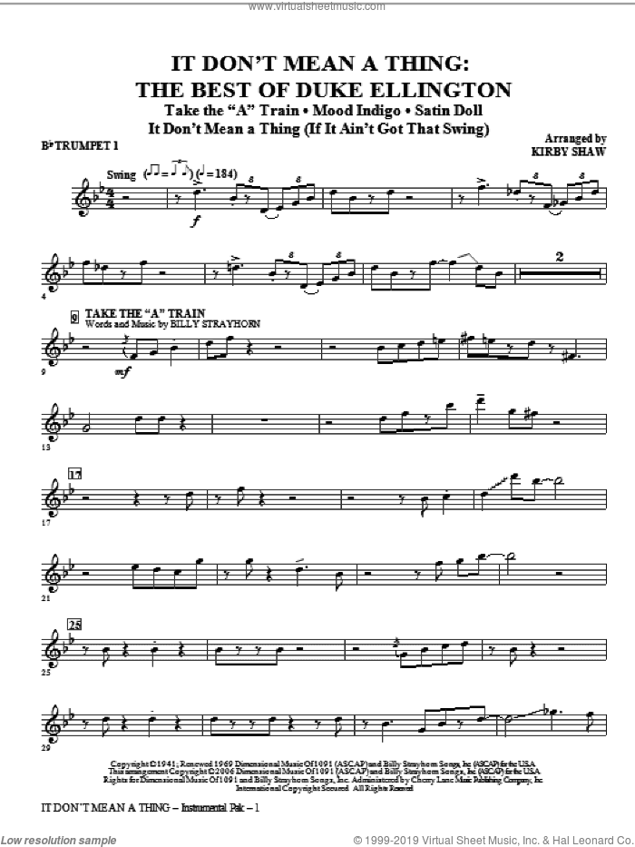 It Don't Mean A Thing: The Best Of Duke Ellington (Medley)