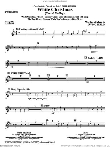 White Christmas (Choral Medley) (complete set of parts)