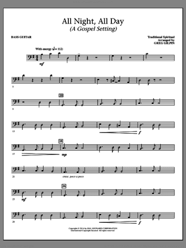 All Night, All Day (a Gospel Setting)