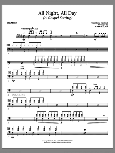 All Night, All Day (a Gospel Setting)