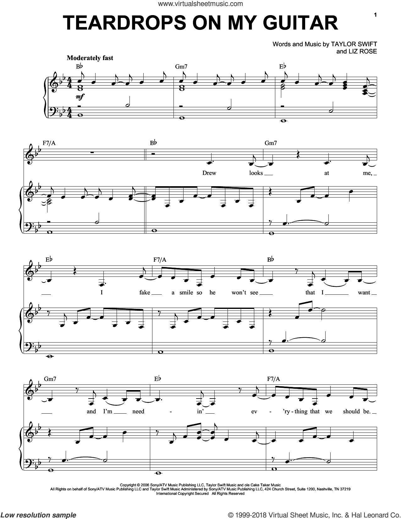 Teardrops On My Guitar