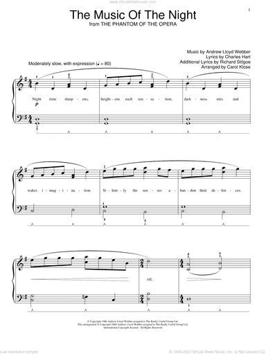 The Music Of The Night (from The Phantom Of The Opera)