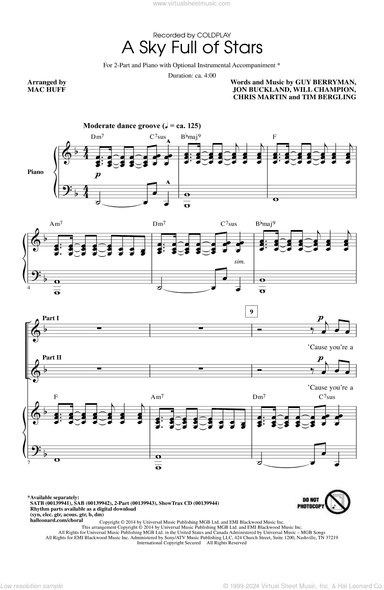 A Sky Full Of Stars (arr. Mac Huff)