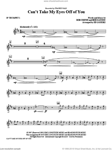 Can't Take My Eyes Off Of You (from Jersey Boys) (arr. Ed Lojeski)