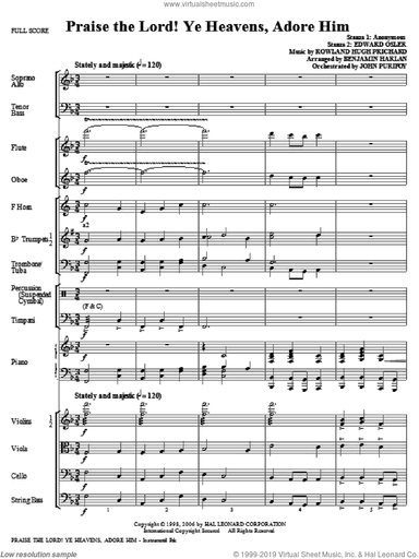 Praise The Lord! Ye Heavens, Adore Him (complete set of parts)