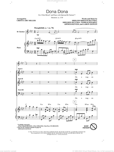 Dona Dona (arr. Cristi Cary Miller)