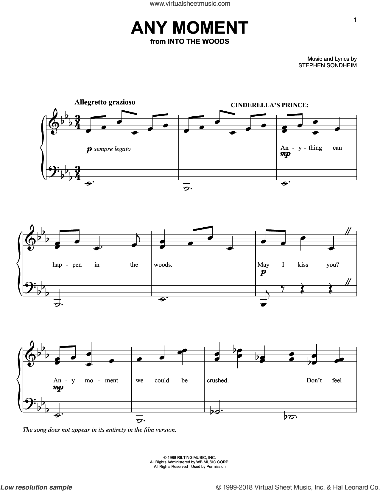 Any Moment - Part I (from Into The Woods)