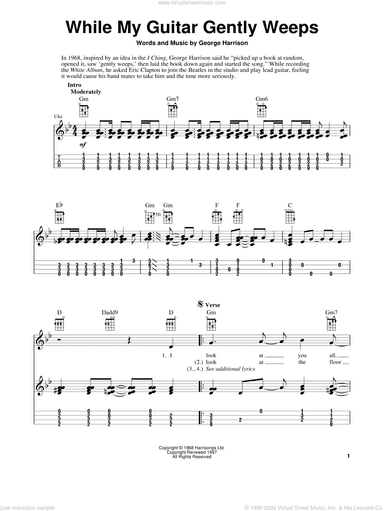 While My Guitar Gently Weeps