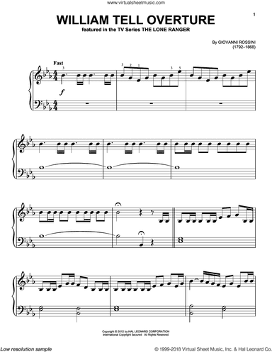 William Tell Overture, (beginner)
