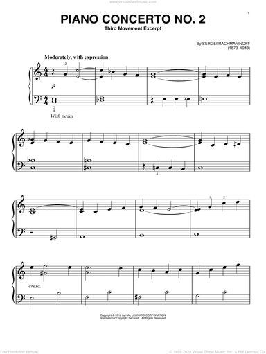 Piano Concerto No. 2, Third Movement Excerpt