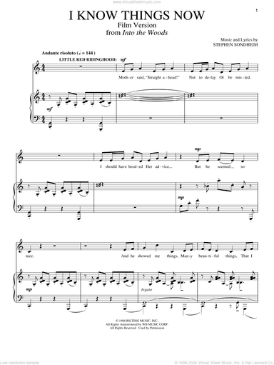 I Know Things Now (Film Version) (from Into The Woods)