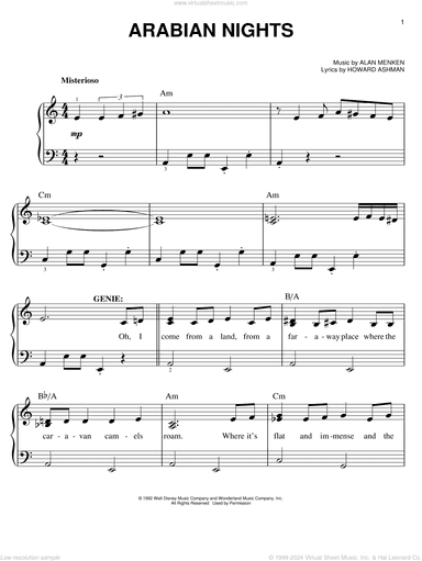 Arabian Nights (from Aladdin: The Broadway Musical)