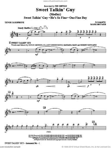Sweet Talkin' Guy, music of the chiffons (medley)