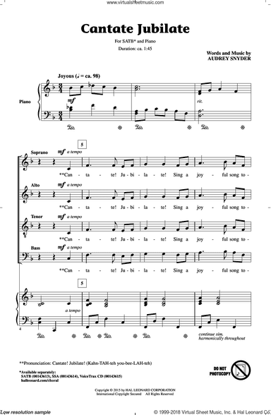 Cantate Jubilate