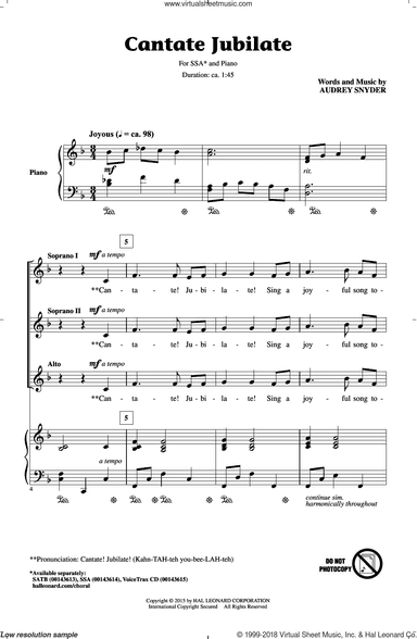 Cantate Jubilate